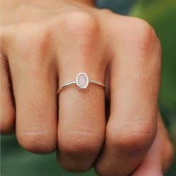 Pura Vida Bracelets Oval Rose Quartz Ring Jewelry