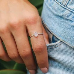 Pura Vida Bracelets Oval Rose Quartz Ring Jewelry