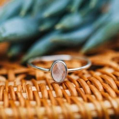 Pura Vida Bracelets Oval Rose Quartz Ring Jewelry