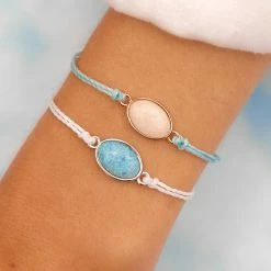 Pura Vida Bracelets Opal Charm
