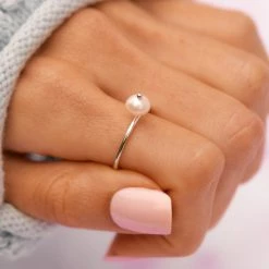 Pura Vida Bracelets Bitty Pearl Ring