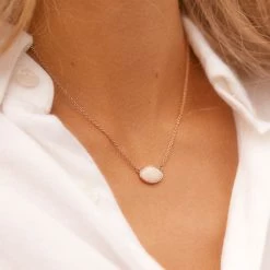 Pura Vida Bracelets Opal Pendant Necklace