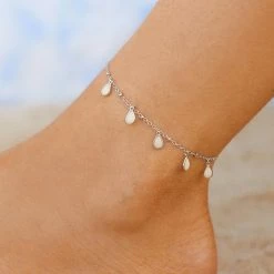 Pura Vida Bracelets Teardrop Charm Anklet Best Sellers
