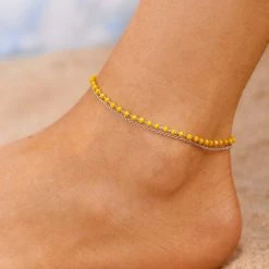 Pura Vida Bracelets Neon Chain Anklet