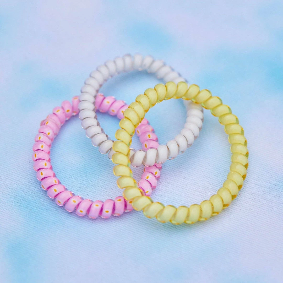 Best Sale π€© Pura Vida Bracelets Daisy Coil Scrunchies (Set Of 3) π 5 Pura Vida Bracelets Daisy Coil Scrunchies (Set Of 3)