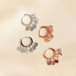 Spring 2021 Mini Coin Huggie Earrings