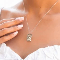 Pura Vida Bracelets Tarot Card Pendant Necklace Trending On TikTok