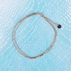 Pura Vida Bracelets Best Sellers Rhinestone Chain Anklet