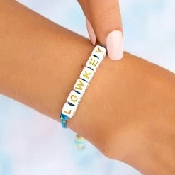 Pura Vida Bracelets Best Sellers Bungee Cord Alphabet Beaded Bracelet