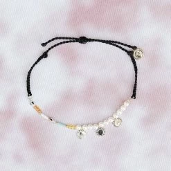 Pura Vida Bracelets Mixed Charm & Bead Anklet