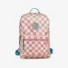 Pura Vida Bracelets Pink Checkered Classic Backpack