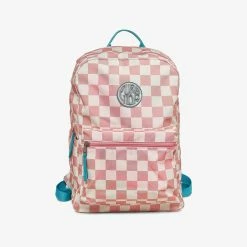 Pura Vida Bracelets Pink Checkered Classic Backpack