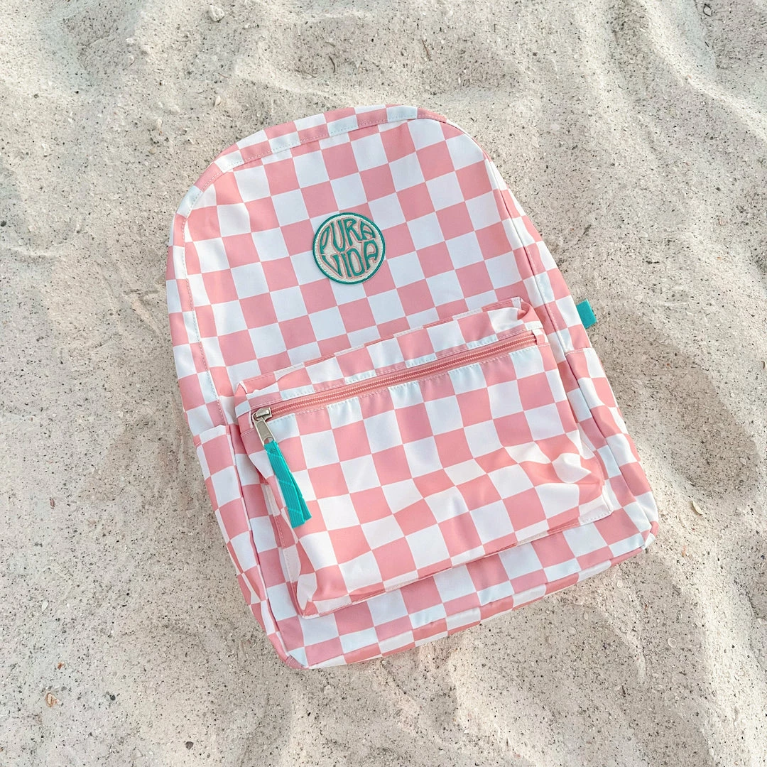 Best Pirce π Pura Vida Bracelets Pink Checkered Classic π Backpack β¨ 9 Pura Vida Bracelets Pink Checkered Classic Backpack