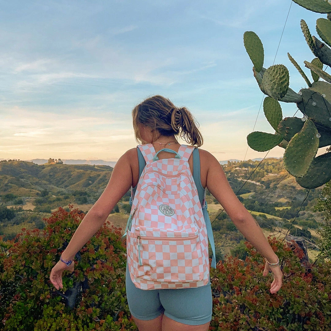 Best Pirce π Pura Vida Bracelets Pink Checkered Classic π Backpack β¨ 7 Pura Vida Bracelets Pink Checkered Classic Backpack