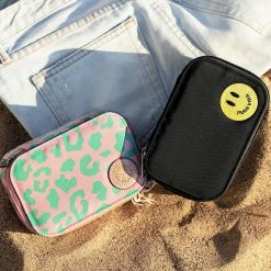 Pura Vida Bracelets Black Smiley Face Jewelry Case