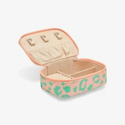 Pura Vida Bracelets Pastel Cheetah Jewelry Case
