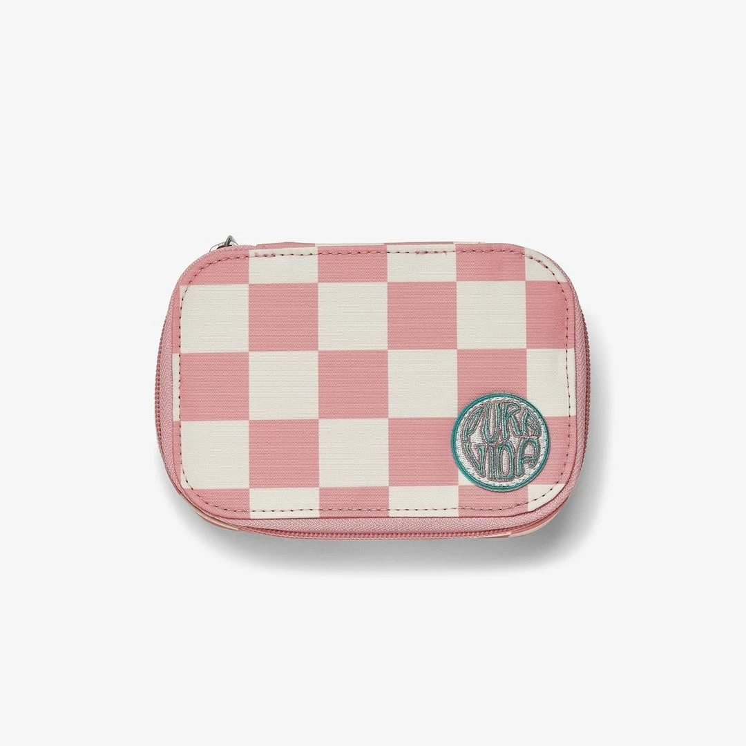 Discount π Pura Vida Bracelets Pink Checkered Jewelry Case Trending On TikTok π 6 Pura Vida Bracelets Pink Checkered Jewelry Case Trending On TikTok