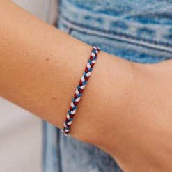 Pura Vida Bracelets Men's Homes For Our Troops Braided Bracelet