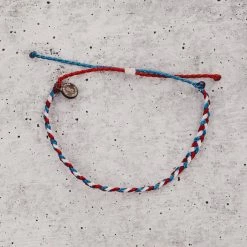 Pura Vida Bracelets Men's Homes For Our Troops Braided Bracelet