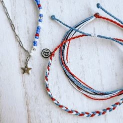 Pura Vida Bracelets Men's Homes For Our Troops Braided Bracelet