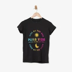 Pura Vida Bracelets Live By The Sun Fitted Tee Best Sellers