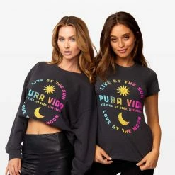 Pura Vida Bracelets Live By The Sun Fitted Tee Best Sellers