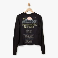 Pura Vida Bracelets Trending On TikTok International Surf Tour Long Sleeve Boxy Tee