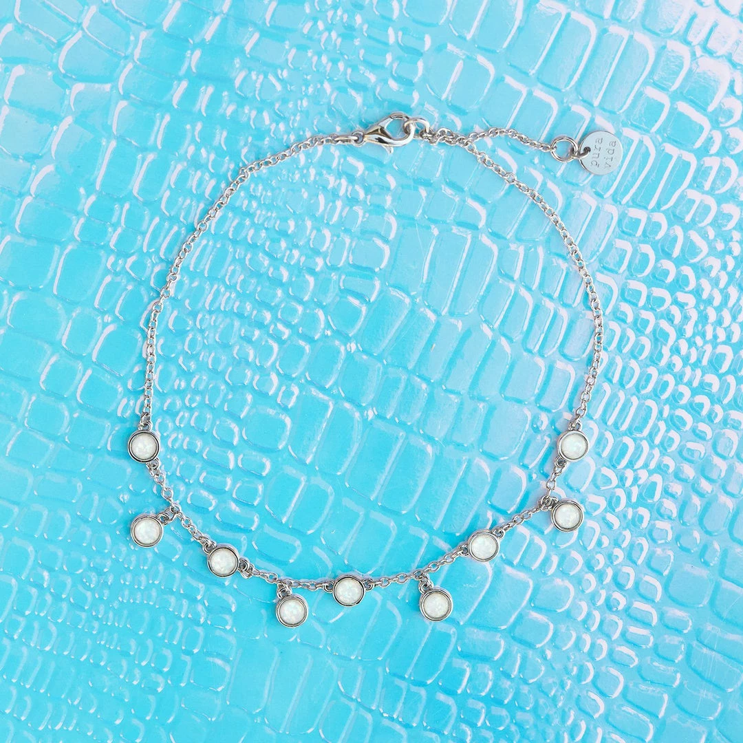 Top 10 π Pura Vida Bracelets Delicate Opal Chain Anklet π 5 Pura Vida Bracelets Delicate Opal Chain Anklet