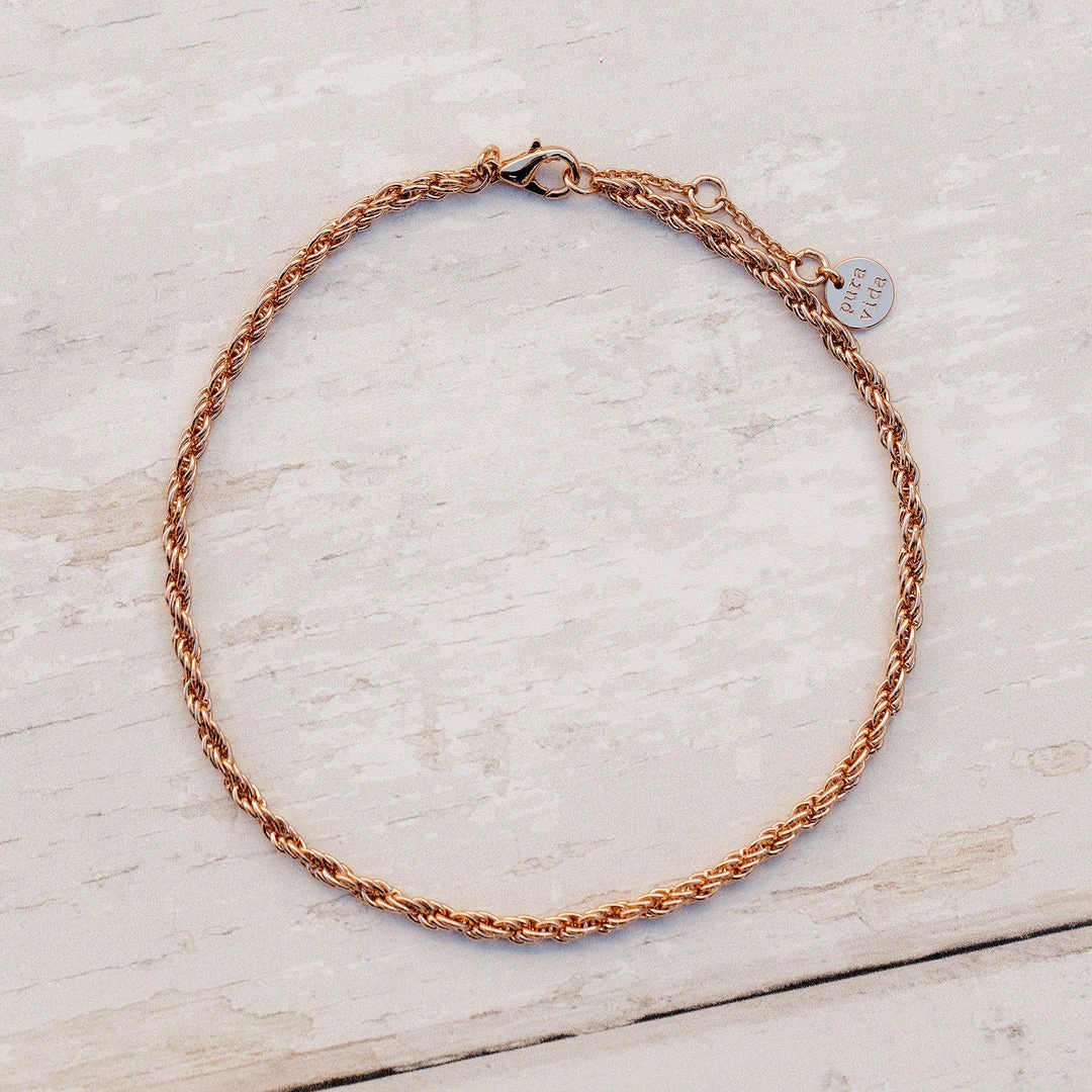 Best reviews of π Pura Vida Bracelets Twisted Rope Chain Anklet Best Sellers π€© 7 Pura Vida Bracelets Twisted Rope Chain Anklet Best Sellers