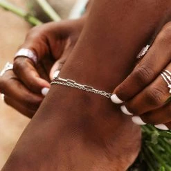 Pura Vida Bracelets Best Sellers Double Chain Anklet