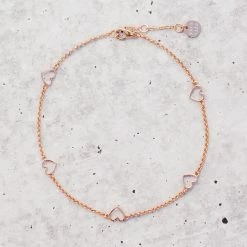 Brand new 👍 Pura Vida Bracelets Best Sellers Dainty Hearts Anklet ✨ 14 Pura Vida Bracelets Best Sellers Dainty Hearts Anklet