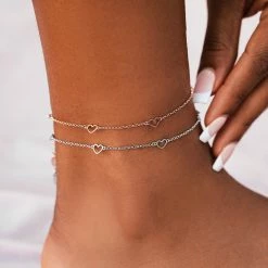 Brand new 👍 Pura Vida Bracelets Best Sellers Dainty Hearts Anklet ✨ 11 Pura Vida Bracelets Best Sellers Dainty Hearts Anklet