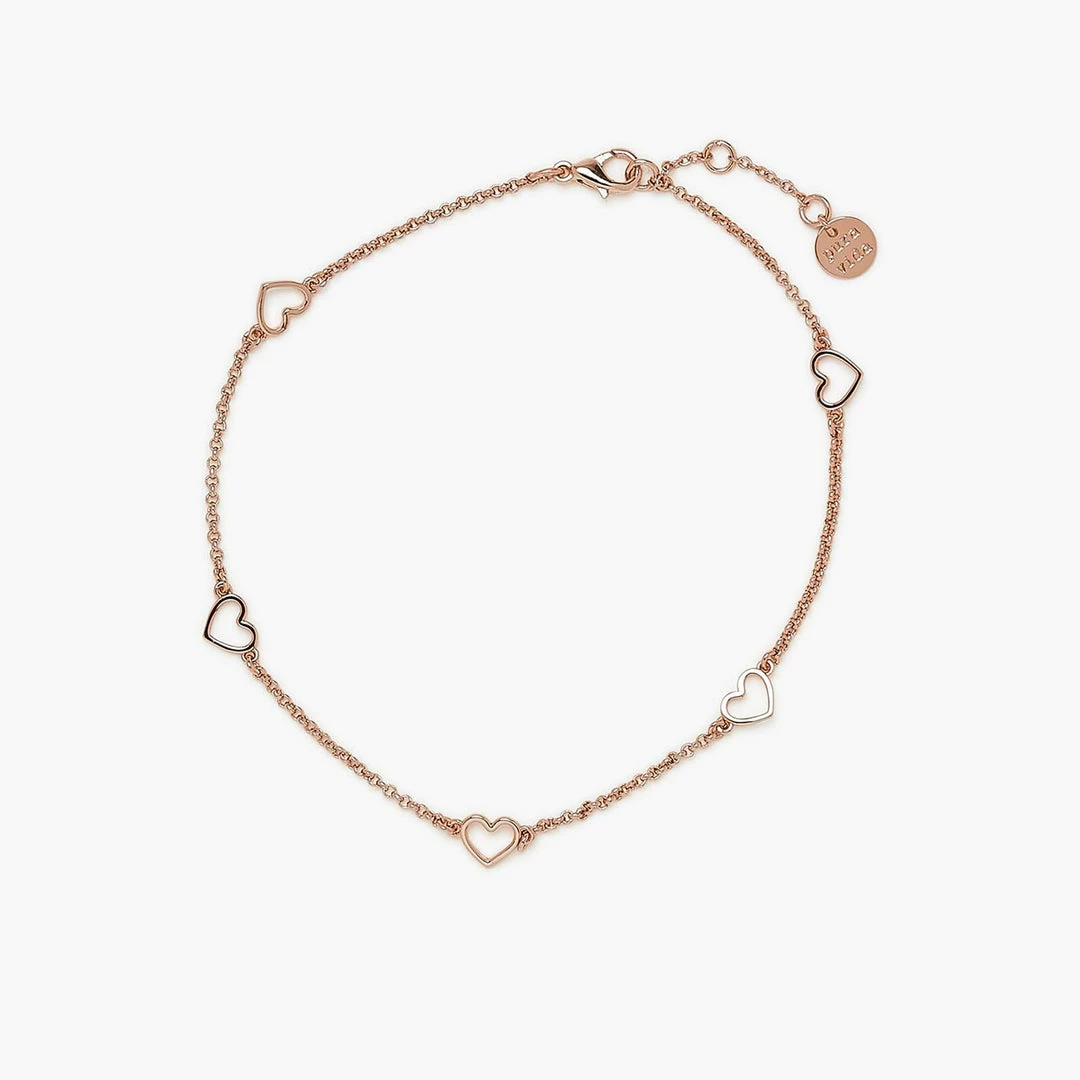 Brand new 👍 Pura Vida Bracelets Best Sellers Dainty Hearts Anklet ✨ 3 Pura Vida Bracelets Best Sellers Dainty Hearts Anklet