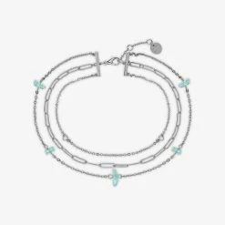 Pura Vida Bracelets Isla Multi Chain Anklet Best Sellers