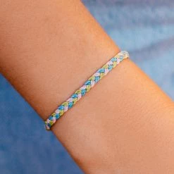 Pura Vida Mental Health Awareness Mini Braid Bracelet