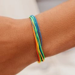 Pura Vida Bracelets Neon Shoreline Bracelet Men's