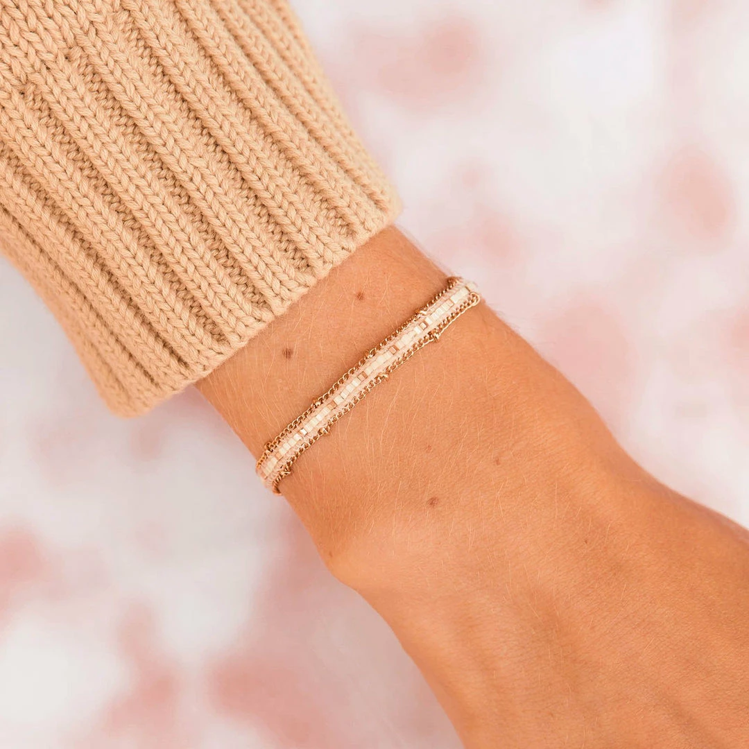 Best Sale π Pura Vida Bracelets Seed Bead And Chain Bracelet π 5 Pura Vida Bracelets Seed Bead And Chain Bracelet