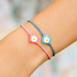 Pura Vida Bracelets Daisy Heart Bead Charm Bracelet
