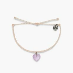 Pura Vida Bracelets Stone Heart Charm Bracelet