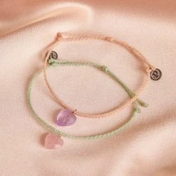 Pura Vida Bracelets Stone Heart Charm Bracelet