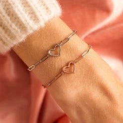 Pura Vida Bracelets Best Sellers Open Heart Paperclip Chain Bracelet