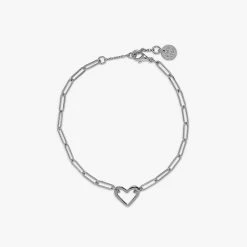 Pura Vida Bracelets Best Sellers Open Heart Paperclip Chain Bracelet