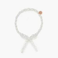 Pura Vida Bracelets Mother Of Pearl Bow Stretch Bracelet