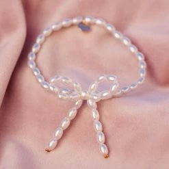 Pura Vida Bracelets Mother Of Pearl Bow Stretch Bracelet