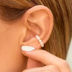 Pura Vida Bracelets Bitty Pearl Ear Cuff