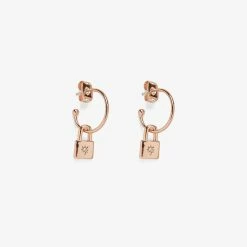 Pura Vida Bracelets Best Sellers Lock Hoop Earrings