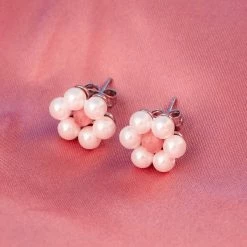 Pura Vida Bracelets Best Sellers Bitty Pearl Flower Stud Earrings