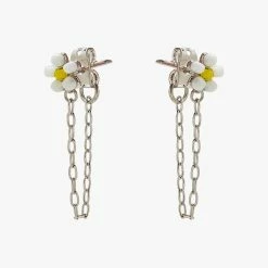 Pura Vida Bracelets Best Sellers Daisy Seed Bead Chain Wrap Earrings