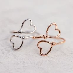 Pura Vida Bracelets Trending On TikTok Heart Wire Wrap Ring
