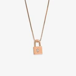 Pura Vida Bracelets Best Sellers Lock Pendant Necklace